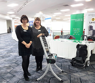 YAS staff with the Raizer emergency lifting chairs