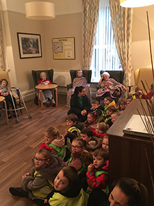 Youngsters sing for elderly on UN Children’s Day