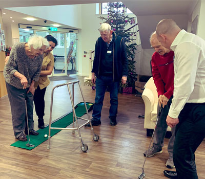 Residents at Gracewell of Bookham Care Home