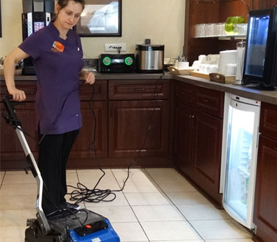 Tracey using Duplex Cleaning Machine