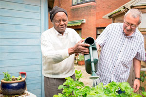 Man helping out for Dementia Action Week