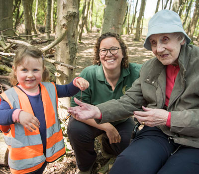 Forest Nursery Students with Dementia Sufferer