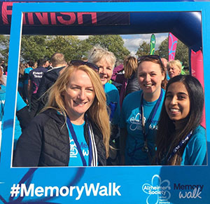 Care Staff Complete Memory Walk