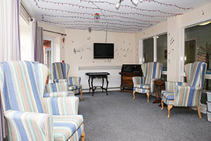 Interior of Red Home Healthcare nursing home has been created to improve mental health of it's residents