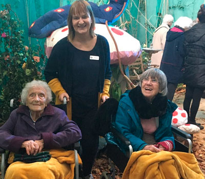 Borough Care residents visiting Wonderland Festival