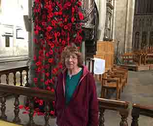 Sycamore Hall Care Home residents (from left) Ellen Knowles and Doreen Ainsley paint poppies for Remembrance Day displays at the home.