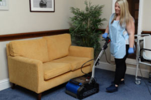 Women at Charing healthcare using Duplex machine