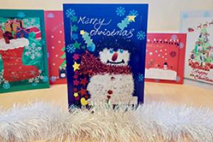 Exemplar Health Care residents Christmas cards