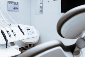 Dentist chair used for oral health in Care Homes