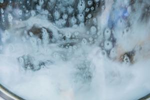 water inside a washing machine