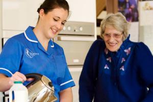 Tonbridge Care Home Resident & Nurse