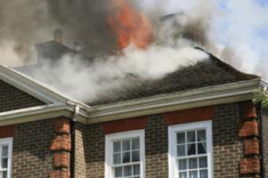 Care Home on fire showing the importance of fire safety