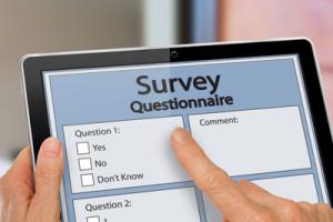 Questionnaire on iPad