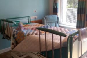 Care home bedroom set up for end of life care