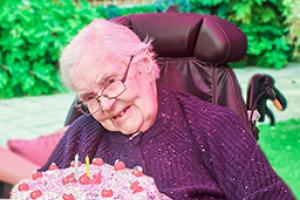 moyra celebrating her 101st birthday