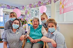 Barbara a Resident at New Copford Place Celebrates 101st birthday